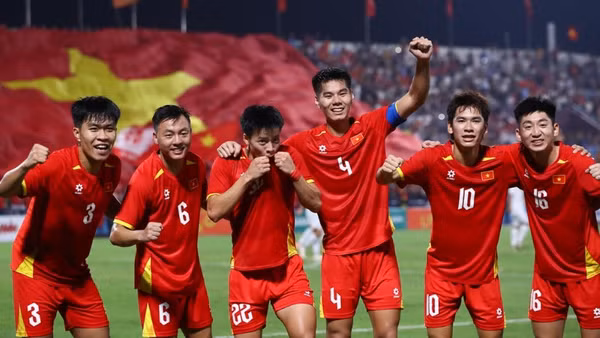Đội tuyển U22 Việt Nam tràn trề quyết tâm trước mục tiêu giành Huy chương vàng SEA Games. Ảnh: VFF