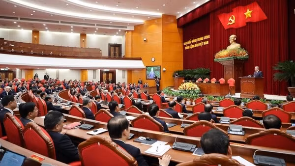 Ban Chấp hành Trung ương quyết định nhiều nội dung quan trọng, trong đó thống nhất số lượng nhân sự Bộ Chính trị, Ban Bí thư khóa XIV. (Ảnh Nhật Bắc)