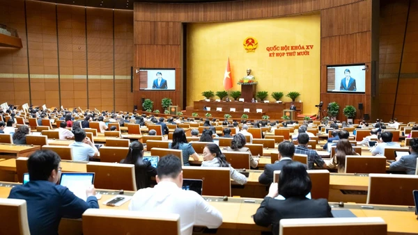 Tại phiên góp ý ở tổ về dự án Luật An ninh mạng, các đại biểu Quốc hội cơ bản nhất trí về sự cần thiết ban hành dự án Luật quan trọng này. (Nguồn QUOCHOI.VN)