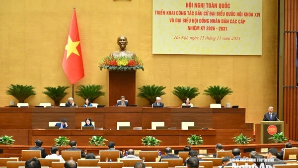 Tổng Bí thư Tô Lâm phát biểu chỉ đạo tại hội nghị.