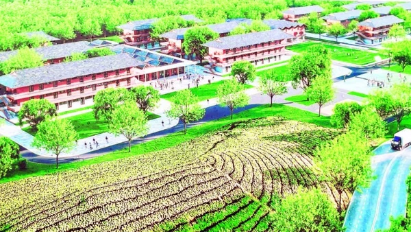 Phối cảnh trường phổ thông nội trú liên cấp xã Pa Tần.