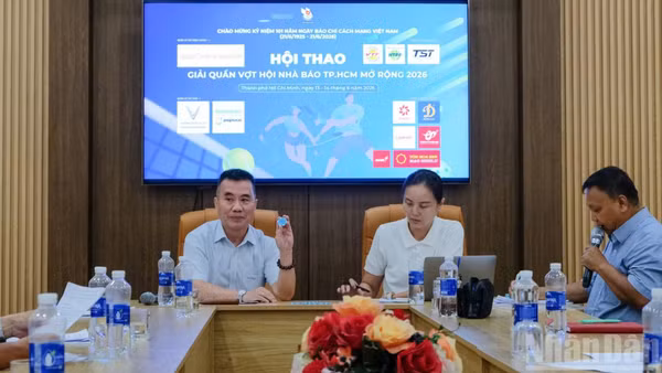 Lễ bốc thăm chia bảng Giải Quần vợt Hội Nhà báo Thành phố Hồ Chí Minh mở rộng năm 2026.