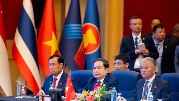 Chủ tịch Quốc hội Trần Thanh Mẫn dự Phiên họp Ban điều hành AIPA. (Ảnh PHẠM THẮNG) 