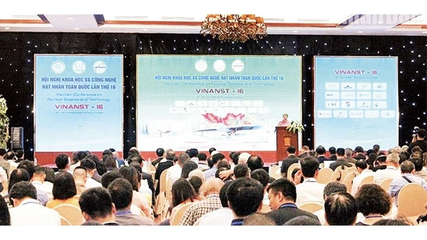 Quang cảnh Hội nghị Khoa học và Công nghệ hạt nhân toàn quốc lần thứ 16.