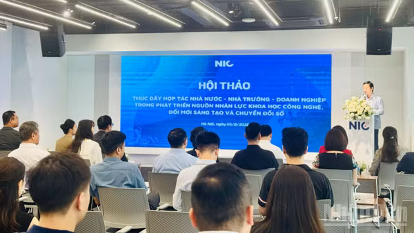 Hội thảo diễn ra tại trụ sở NIC, Hà Nội. (Ảnh: HNV)