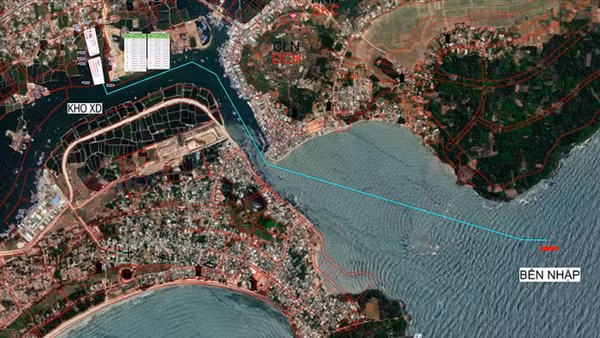 Phối cảnh Kho xăng dầu HP OIL Quảng Ngãi có sức chứa 4.800m³ dự kiến xây dựng tại thôn Xuân An, xã Đông Sơn.