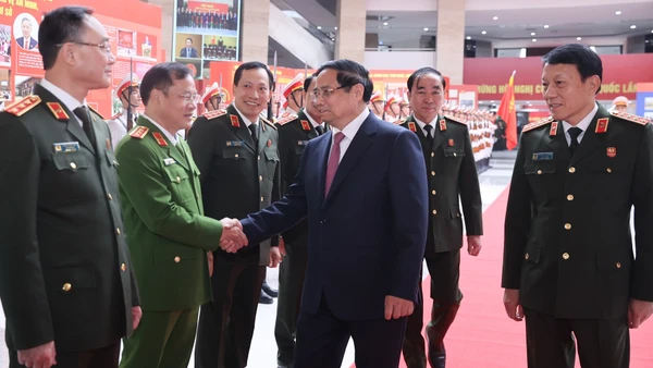 [Ảnh] Thủ tướng Phạm Minh Chính dự Hội nghị Công an toàn quốc lần thứ 81