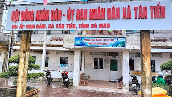 Trung tâm chính trị xã Tân Tiến (tỉnh Cà Mau), một trong những đơn vị cấp xã vừa được công nhận "An toàn khu".