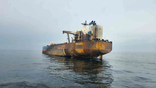 Tàu chở dầu Kairos đã bốc cháy ở vị trí cách bờ biển Thổ Nhĩ Kỳ 28 hải lý. Nguồn: Cơ quan chức năng Thổ Nhĩ Kỳ.