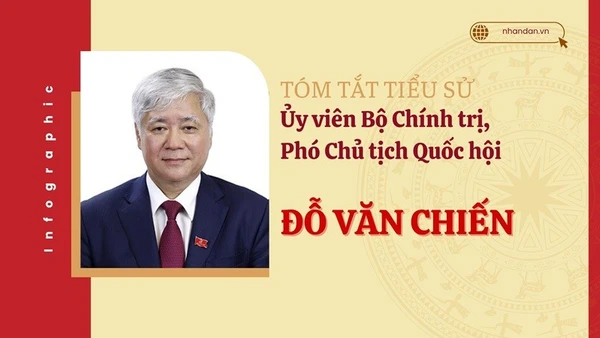 [Infographic] Tóm tắt tiểu sử Ủy viên Bộ Chính trị, Phó Chủ tịch Quốc hội Đỗ Văn Chiến