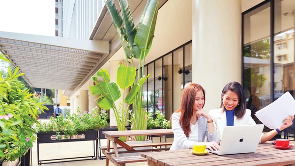 Một khoảng không gian xanh trong Ngôi nhà Đức tại Thành phố Hồ Chí Minh. (Nguồn: eutscheshausvietnam.com)