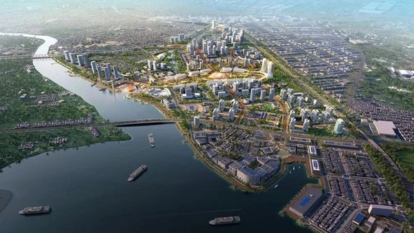 Phối cảnh Khu đô thị - thương mại - dịch vụ tại vị trí Khu Công nghiệp Biên Hòa 1 trong tương lai.