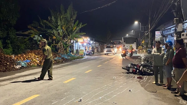 Vụ tai nạn giao thông khiến 1 người chết ở khu phố Long Hòa A, xã Đạo Thạnh, tỉnh Đồng Tháp.