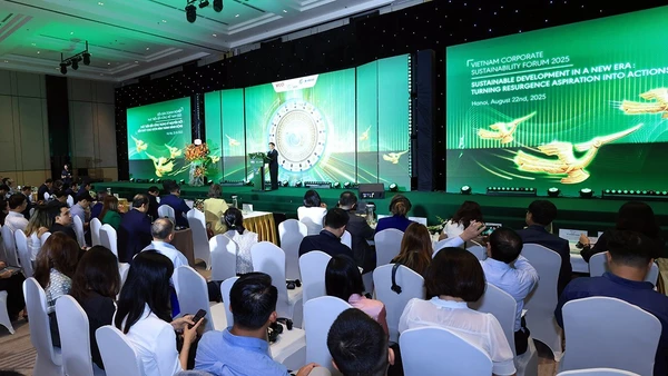 Diễn đàn Doanh nghiệp Phát triển bền vững Việt Nam năm 2025 (VCSF 2025) - diễn đàn lần thứ 12 do VCCI tổ chức tại Hà Nội, ngày 22/8/2025.