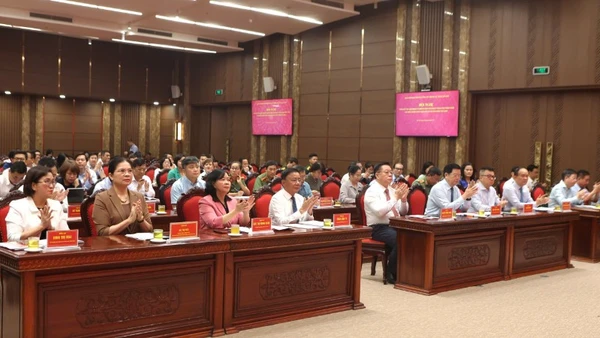 Các đại biểu tham dự hội nghị. (Ảnh: THANH HẢI)