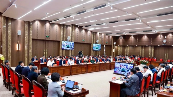 Quang cảnh hội nghị chiều 3/3. (Ảnh: Thành Thái)