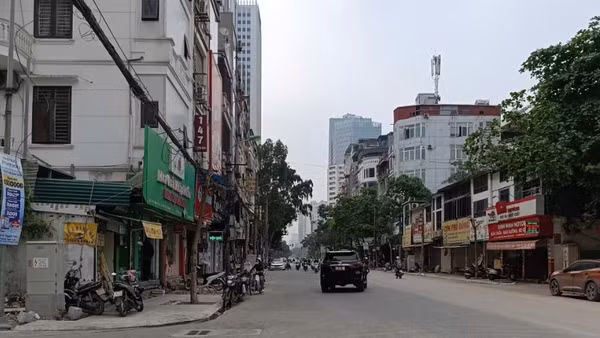 Đầu tuyến của dự án cải tạo, mở rộng theo quy hoạch tuyến phố Nguyễn Tuân đã cơ bản hoàn tất.