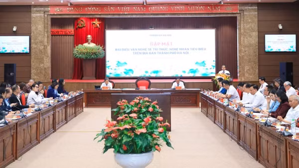 Quang cảnh buổi gặp mặt. (Ảnh: Thái Quang)