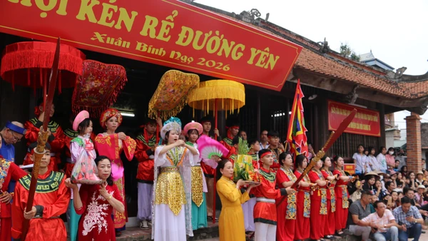 Hội Kén rể làng Đường Yên vinh dự trở thành Di sản văn hóa phi vật thể quốc gia.