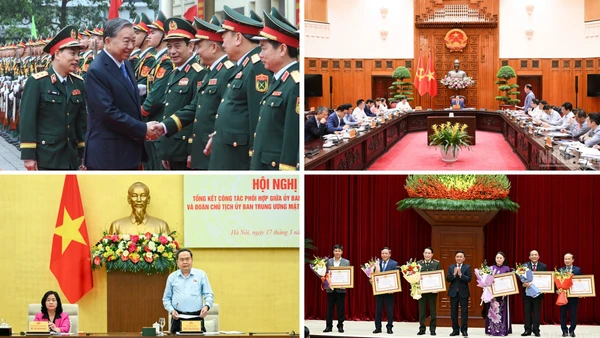 Tin nổi bật ngày 17/3: Tổng Bí thư Tô Lâm làm việc với Học viện Kỹ thuật quân sự và Bộ Công thương; Tổng kết công tác chuẩn bị, tổ chức phục vụ Đại hội XIV của Đảng