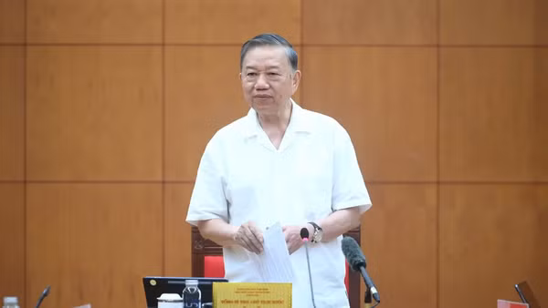 Tổng Bí thư, Chủ tịch nước Tô Lâm phát biểu tại cuộc làm việc.