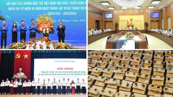 Tin nổi bật ngày 26/3: Thủ tướng Phạm Minh Chính gặp mặt các gương mặt trẻ Việt Nam tiêu biểu; Tổng kết công tác bầu cử đại biểu Quốc hội khóa XVI và đại biểu Hội đồng nhân dân các cấp tại các địa phương