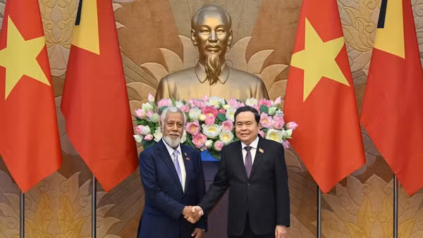 Chủ tịch Quốc hội Trần Thanh Mẫn hội kiến Thủ tướng Timor-Leste Kay Rala Xanana Gusmao.