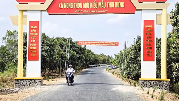 Xã nông thôn mới kiểu mẫu Thới Hưng, thành phố Cần Thơ.