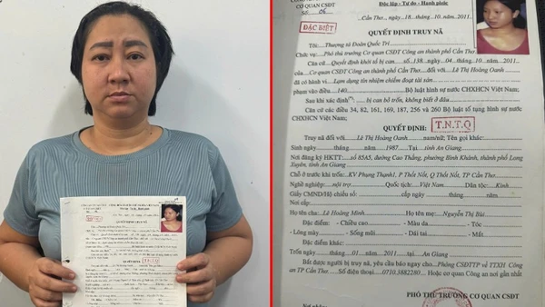 Đối tượng Hoàng Oanh và lệnh truy nã.