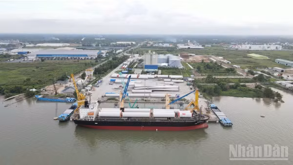Một góc Khu công nghiệp Sông Hậu, thành phố Cần Thơ. (Ảnh: THANH TÂM)