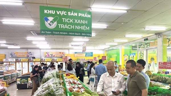 Chương trình "Tick xanh trách nhiệm" giúp người dân có thể truy xuất nguồn gốc sản phẩm. 