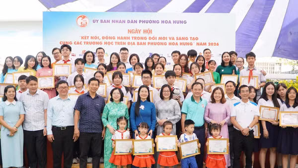 Ngày hội "Kết nối, đồng hành trong đổi mới và sáng tạo cùng các trường học trên địa bàn phường Hòa Hưng" năm 2026.