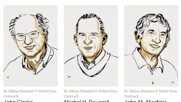 Chân dung 3 nhà khoa học là chủ nhân của Giải Nobel Vật lý 2025. (Ảnh: Nobelprize.org) 