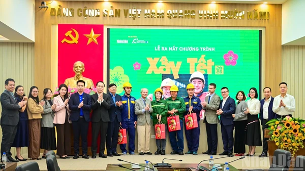 [Ảnh] Báo Nhân Dân và Coteccons ra mắt chương trình Xây Tết 2026