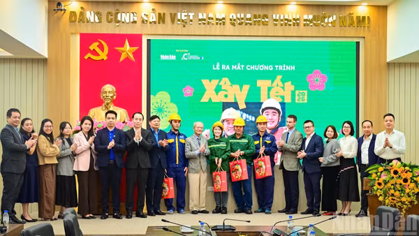 [Ảnh] Báo Nhân Dân và Coteccons ra mắt chương trình Xây Tết 2026