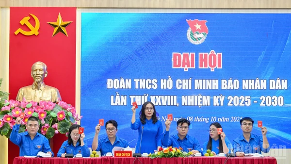 [Ảnh] Đại hội Đoàn TNCS Hồ Chí Minh Báo Nhân Dân lần thứ XXVIII, nhiệm kỳ 2025-2030