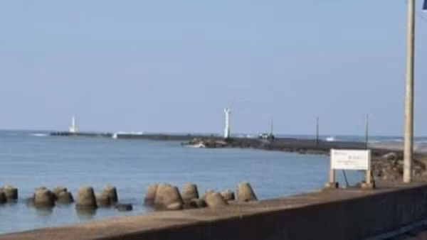 Khu vực đê chắn sóng Mikuni, thành phố Sakai, tỉnh Fukui. (Ảnh: Japan News)