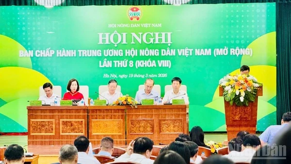 Hội nghị lần thứ 8 Ban Chấp hành Trung ương Hội Nông dân Việt Nam khóa VIII mở rộng. (Ảnh: HNV)