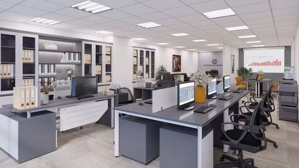 Nội thất văn phòng của Việt Nam có chi phí cạnh tranh và đáp ứng yêu cầu chất lượng. (Ảnh: PV)