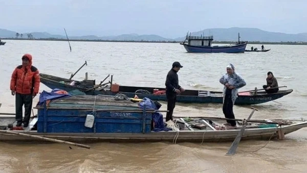 Vị trí tìm kiếm được người đàn ông mất tích do lật thuyền trên sông Gianh