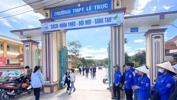 Điểm thi Trường trung học phổ thông Lê Trực trong kỳ thi tốt nghiệp trung học phổ thông 2026. (Ảnh: TH)