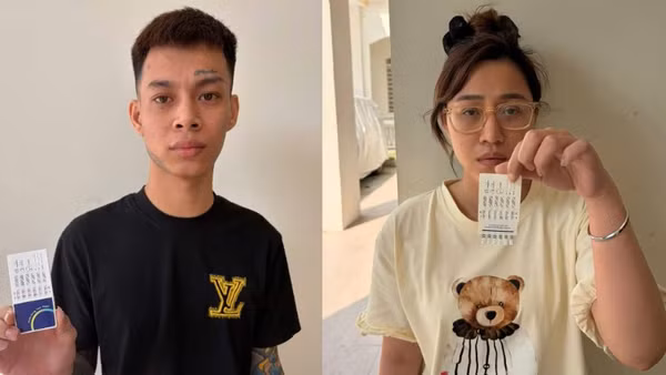 Các đối tượng tại cơ quan điều tra. (Ảnh: Công an cung cấp)