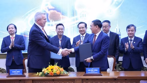 Sở Khoa học và Công nghệ Thành phố Hồ Chí Minh và Công ty Accelerated Infrastructure Capital (AIC) ký kết biên bản hợp tác. (Ảnh: CTV)