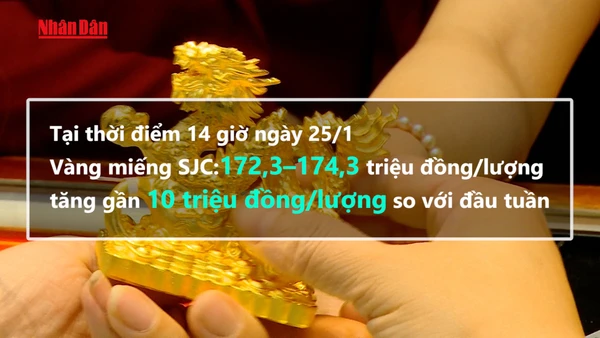 [Video] Chỉ trong vòng một tuần, giá vàng miếng SJC đã tăng gần 10 triệu đồng/lượng