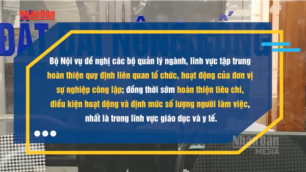 [Video] Hoàn thành sắp xếp đơn vị sự nghiệp giáo dục, y tế trong quý III/2026