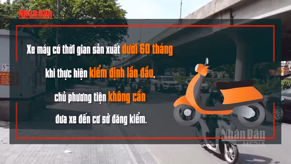 [Video] Đề xuất miễn kiểm định khí thải trực tiếp đối với xe máy dưới 5 năm