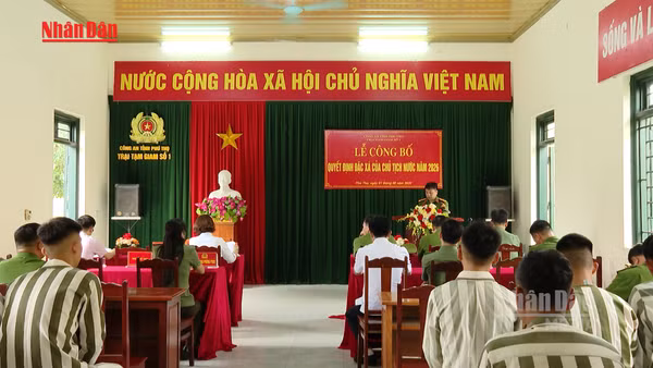[Video] Phú Thọ: Công bố quyết định đặc xá cho phạm nhân