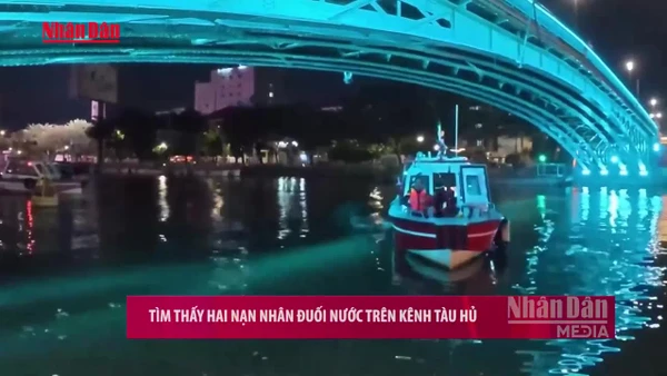[Video] Tìm thấy hai nạn nhân đuối nước trên kênh Tàu Hủ