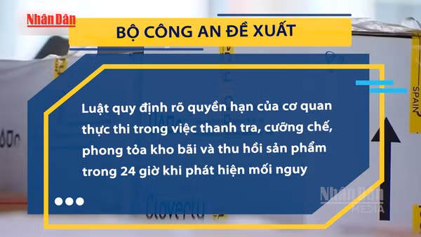 [Video] Đề xuất thanh tra đột xuất cơ sở thực phẩm không cần báo trước
