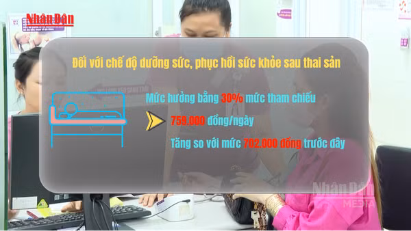 [Video] Trợ cấp thai sản tăng từ 1-7, cao nhất hơn 5 triệu đồng